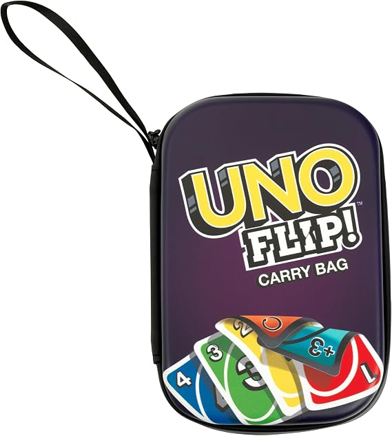 Theo Klein 5966 UNO FLIP carrying bag I Practical playing card bag for on the go I Protects cards from moisture and dust I Dimensions: 11 cm x 3.5 cm x 15.5 cm I Toy for children from 3 years