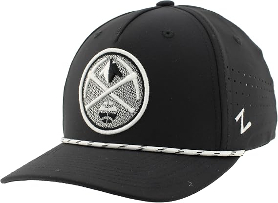 ZHATS Unisex's NBA Officially Licensed Rope Hat Snapback Performance Black
