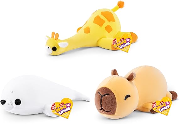 Hug-A-Lumps (Baby 3PK random assortment (0.75kg) by ZURU, Cuddly Squishy Weighted Plush
