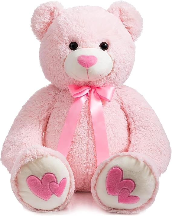 BEJOY Giant Teddy Bear 91cm Stuffed Animal Large Bear Plush with Red Heart