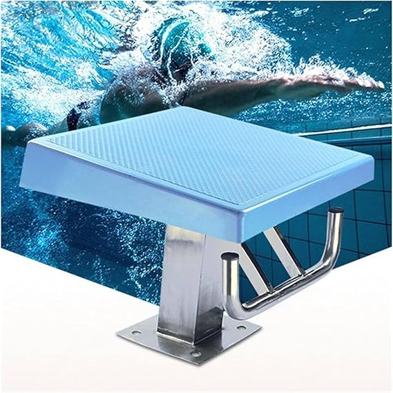 20in x 20in Swimming Starting Block, 304 Stainless Steel Non-Slip Diving Boards, 15Inclined Professional Diving Platform, Indoor Outdoor Competition Professional Diving Boards,Standard