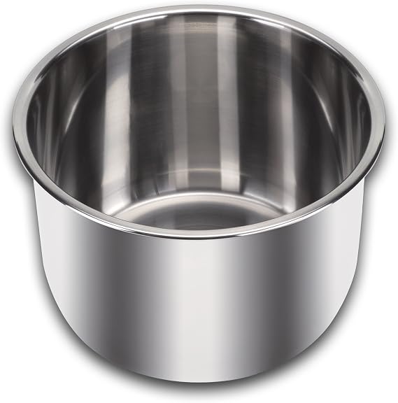 Instant Pot Stainless Steel Inner Cooking Pot 8-Qt, Polished Surface, Rice Cooker, Stainless Steel Cooking Pot