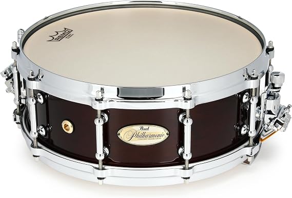 Pearl Philharmonic Solid Maple Snare Drum - 5-inch x 14-inch, Walnut Bordeaux