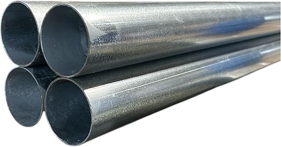 1-3/8" x 8' Galvanized Pipe/Tubing for Chain Link Fence, Gates, Posts - 4 pieces