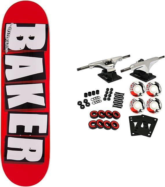 BAKER Skateboard Complete Logo White 8.125"