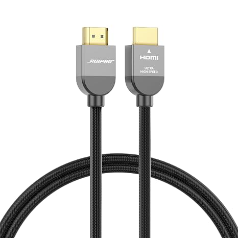 RUIPRO Ultra High Speed HDMI 2.1 Cable, 48Gbps, 8K60, 4K120, HDR, eARC, 6FT