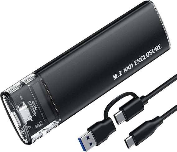 M.2 NVME SSD Enclosure Adapter, NVME Enclosure SSD Case for M.2 NVMe M-Key / B+M