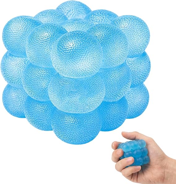 Cube Ornament,Stress Cube,Ice Cube Ornament for Stress Relief, Soft Textured Stress Cubes for Office Stress Relief and Travel and Gift Occasions