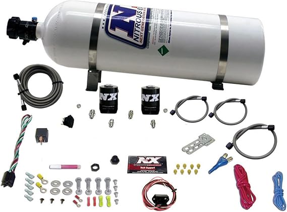 Nitrous Express 20930-15 2010 35-150 HP Single Nozzle System with 15 lbs. Bottle for Camaro