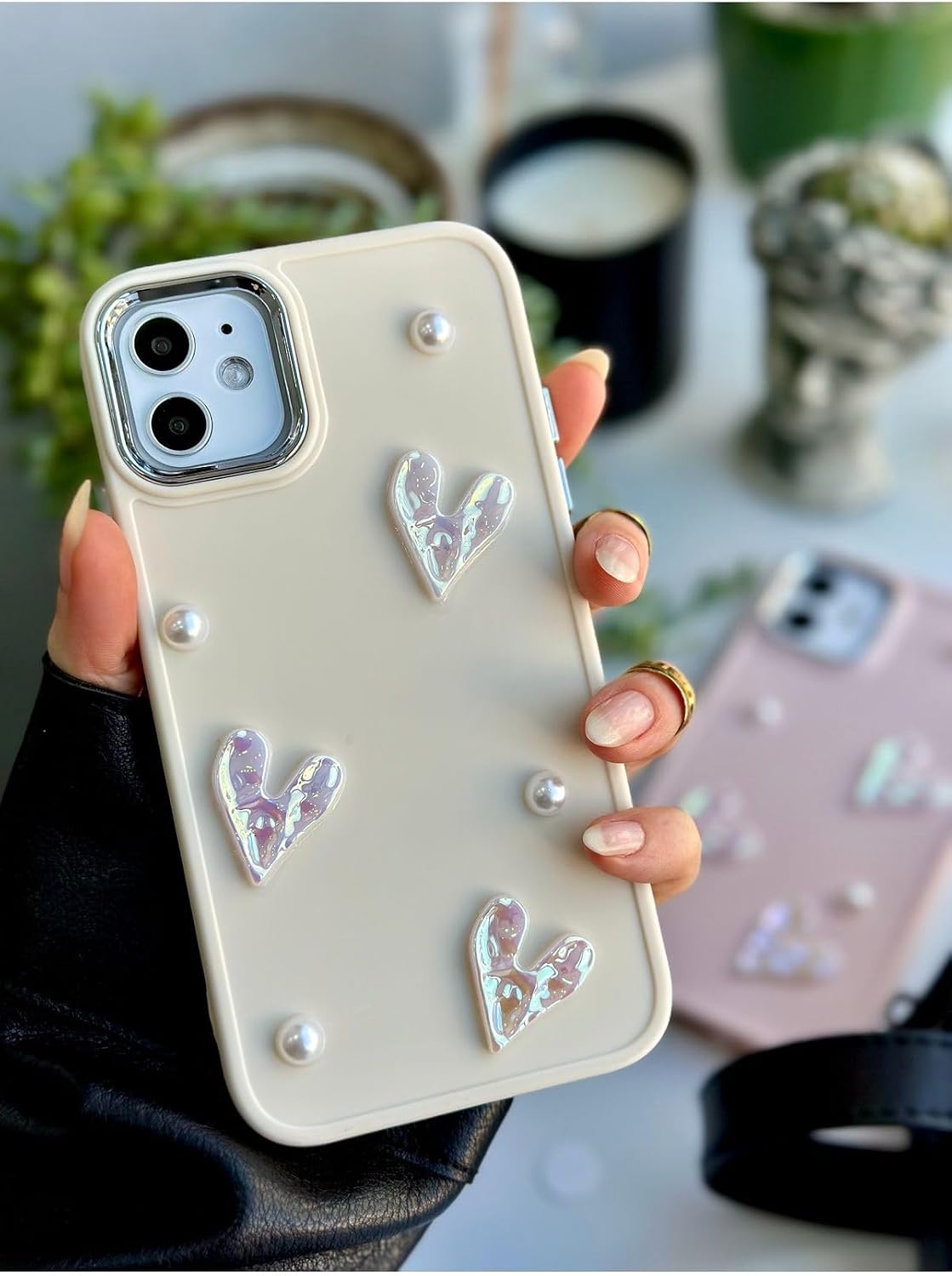Go Accessory Iphone 11 Compatible 3d Toy Stone Heart Design Soft Silicone Case - Creamstoneheart