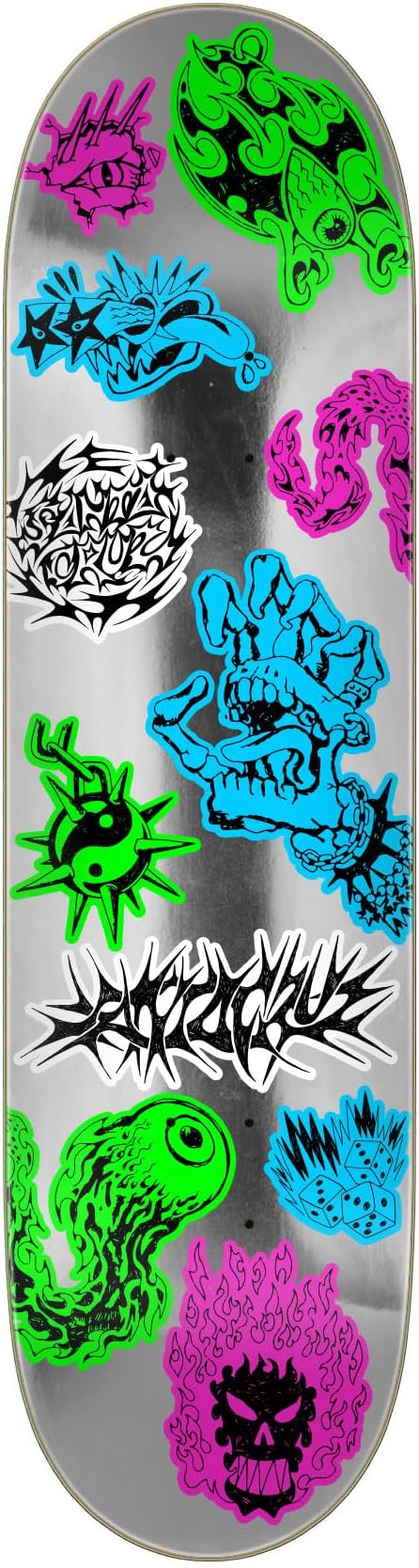 Santa Cruz Scribble Flash FeelBase 8.00in x 30.50in Skateboard Decks
