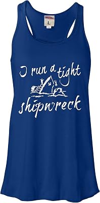 Go All Out Womens I Run A Tight Shipwreck Funny Mom Life Sleeveless Tank Top T-Shirt