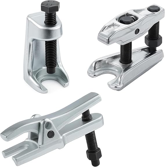 3-Piece Ball Joint Puller Separator – Heavy-Duty Tie Rod End Remover & Bearing Separator/Bearing Puller for Cars, Trucks & SUVs, Professional Automotive Repair Tool