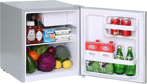 Mini Fridge,1.7 Cu.Ft. Small Refrigerator,Energy Star Small Fridge,One-touch Easy Defrost,6 Temperature Settings,Low Noise,Reversible Doors,Compact Refrigerator for Bedroom,Office,Dorm,Basement (Sliver)