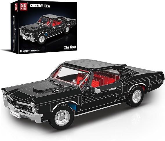 Mould King 10199 Sports Car Building Block Kits, MOC Classic Vintage Car Model Building Sets, Gift for Age 14+/Adult Collections Enthusiasts (1563+ Pieces, Static Version)