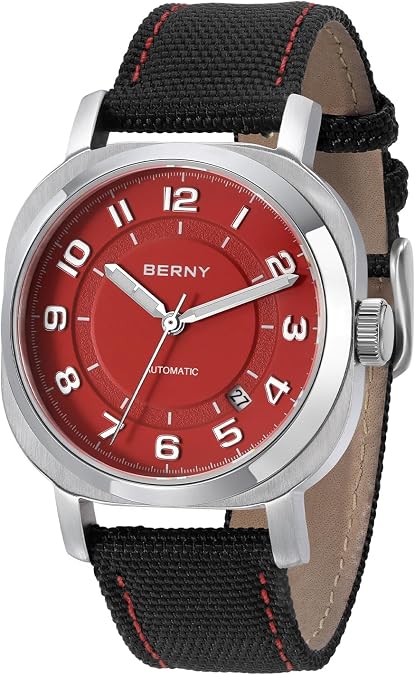 BERNY Automatic Watch for Men, 50M Waterproof, Super Luminous,Classic Style