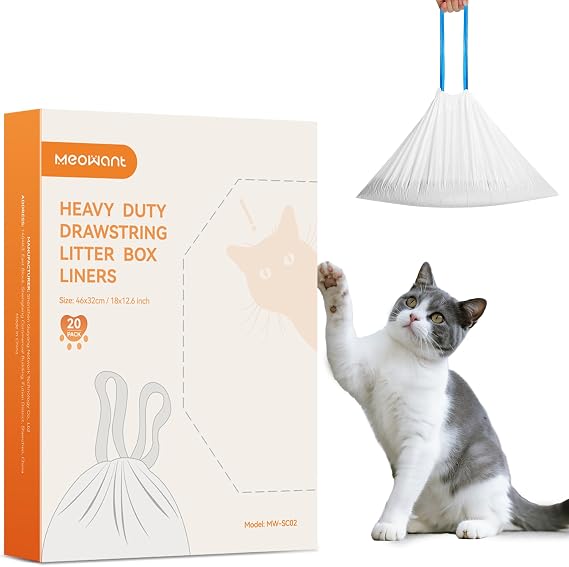 MeoWant Cat Litter Box Liners for Automatic Litter Box, 20pcs