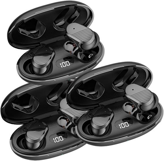 Ear Buds 2025 Edition, Audio Ear Buds 2025 Edition, Echo Labs Audio Earbuds, Wireless Earbuds, Bluetooth Noise Cancelling, Sports Waterproof Bluetooth Headset (3pcs)