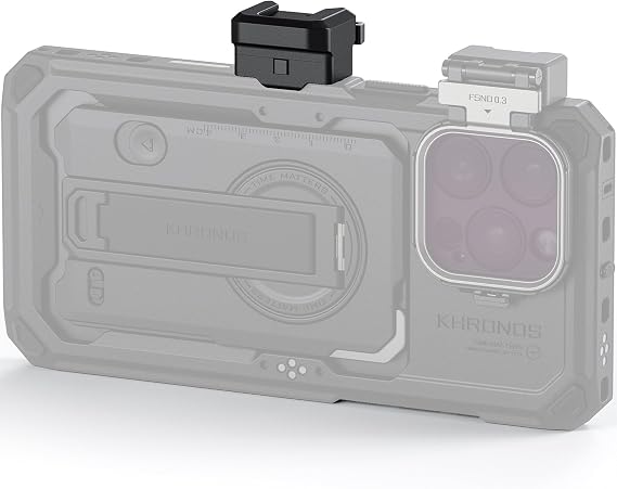 Tilta Khronos Release Adapter Compatible with iPhone 15 Pro/Pro Max (Black, Cold Shoe)