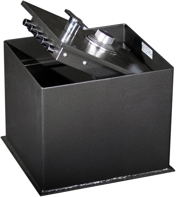 Protex IF-1500C In-Ground Floor Safe Medium In-Ground Security Safe with 1/2" Steel Door, 5 Locking Bolts, Anti-Theft Design