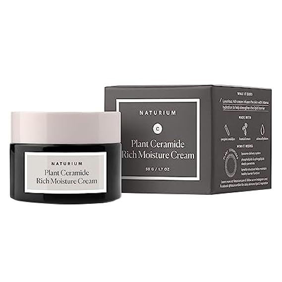 Naturium Plant Ceramide Rich Moisture Cream, Hydrating & Anti-Aging Skincare, 1.7 oz