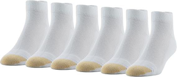 GOLDTOE Men's Cotton Low Cut Sport Liner Socks (6 Pairs)