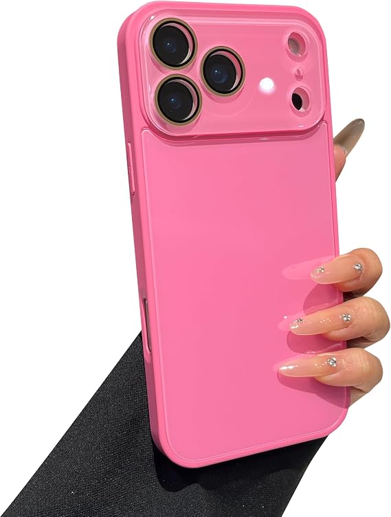 Caseative for iPhone 17 Pro Max Case, Rose Red