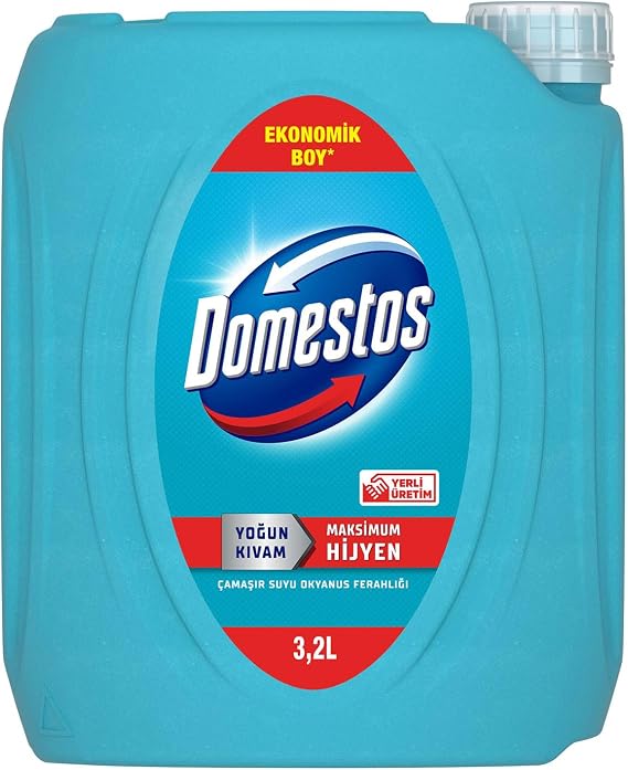 Domestos Yoğun Kıvamlı Çamaşır Suyu Maksimum Hijyen Okyanus Ferahlığı 3240 ml