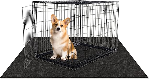 MODIGT Dog Crate Pad Liner for Kennel Training 59"48" Under Pet Cage Mat | Absorbs,Waterproof,Non-Slip,Washable Puppy Pee Pad for Protect Floors