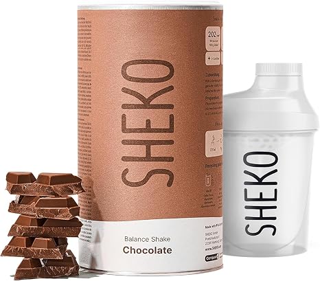 Sheko Balance Shake Chocolate + Shaker - Meal Replacement & Slimming Shake