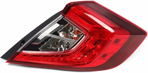 Nakkaa Right Tail Light Assembly Compatible with Civic Sedan 2016-2020