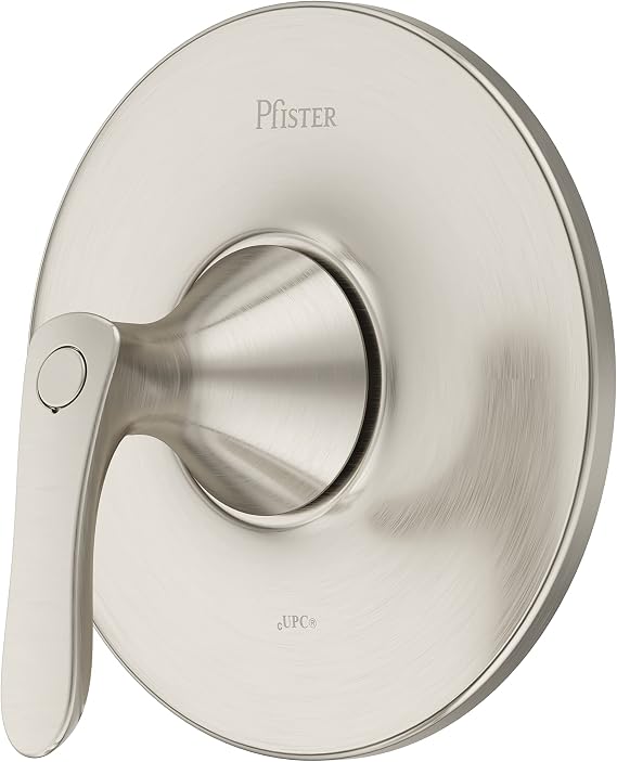 Pfister Weller Tub and Shower Valve Only Trim Kit with Single Handle Brushed Nickel Finish Bathroom Faucet Handle Replacement Kit for OX8 Series Pressure Balancing Valve R891WRK