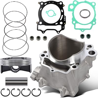 Cylinder Piston Gasket Top End Kit 2S2-11311-11-00 Compatible with Yamaha YFZ450R 2006-2011 YFZ450X YZ450F WR450F After-Market Parts