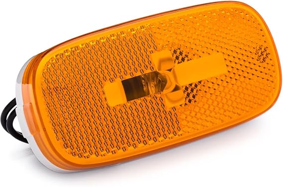 Lumitronics RV Clearance Marker Side Light for Trailer Camper (Amber) | 12V clearance and side marker light for RVs and trailers. Sealed, weatherproof housing. Easy install. Amber.