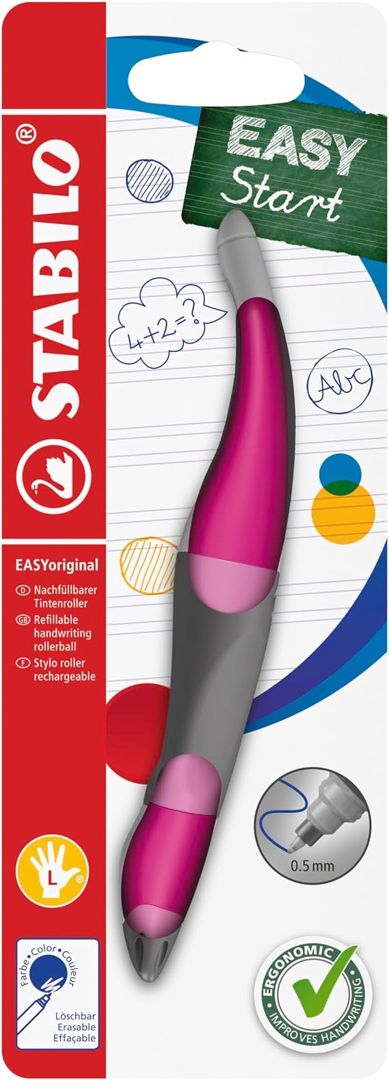 STABILO - ergonomic rollerball pen for left-handers - EASYoriginal