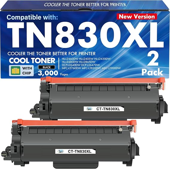 TN830XL TN830 TN 830XL 830 Toner for Brother Printer DCP-L2640DW HL-L2460DW