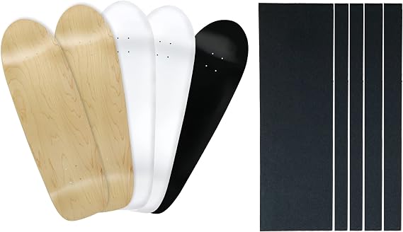 Moose Skateboards Old School 33" 5-Pack Blank Skateboard Decks - 3 Deck Colors
