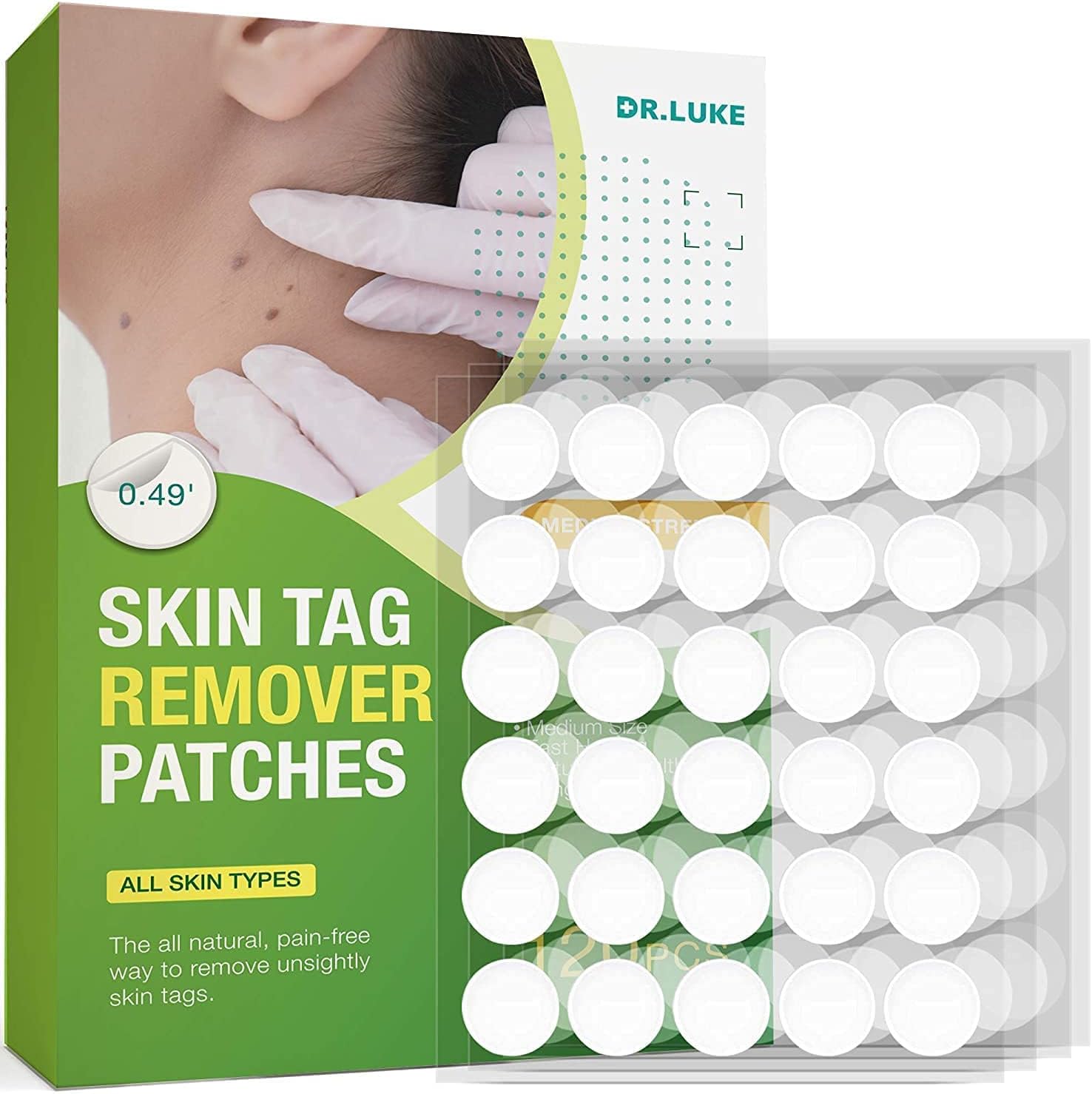 Skin Tag Removal Patches, Skin Tag Remover Patch, Medium Size Skin Tag Remover Patches 120 pc