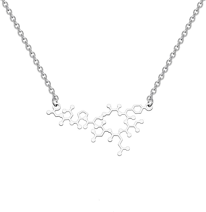 TGBJE Molecule Necklace Oxytocin Pendant Jewelry Chemistry Women Jewelry Love Hormone Gift Science Jewelry