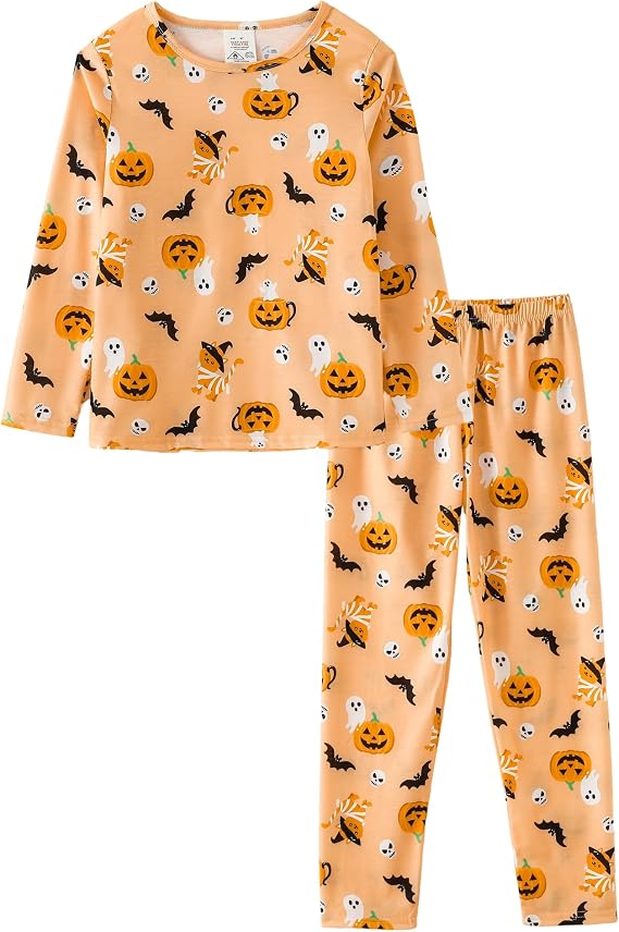 MyFav Big Girls Cute Cartoon Pajama Set Casual Comfy Loungewear Children Sleepwear