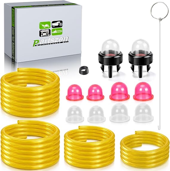 AC04122 Fuel Line Primer Bulb Kit for Zama Ryobi Homelite Husqvarna Poulan Craftman Chainsaw Trimmer Blower Carburetor