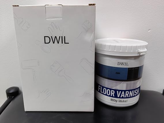 DWIL Top Coat Paint Kit Floor with Polyurethane Sealer, Home Interior Paint with Tools, for Wood Porcelain Tile Floor Countertop Bathtub, Ideal for Kitchen Bathroom Laundry, Semi-Gloss