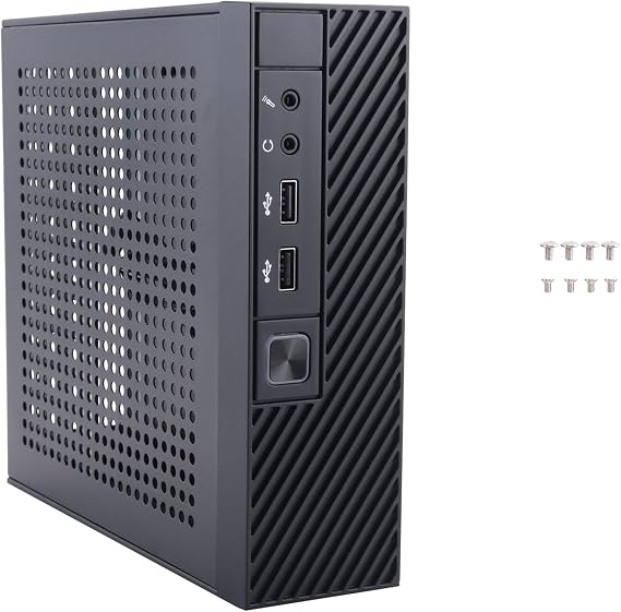 M06 Desktop Case - HTPC & Industrial Control Case, Black, Supports ITX Motherboard