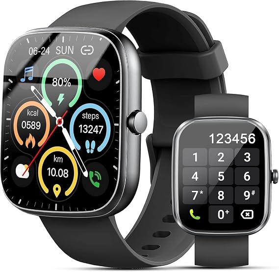 Smart Watch for Men Women (Answer/Make Call), 2025 New 1.91" HD SmartWatch, Fitness Watch with 120+ Sport Modes, IP68 Waterproof, Pedometer, Heart Rate/Sleep Monitor, Activity Tracker for Android iOS