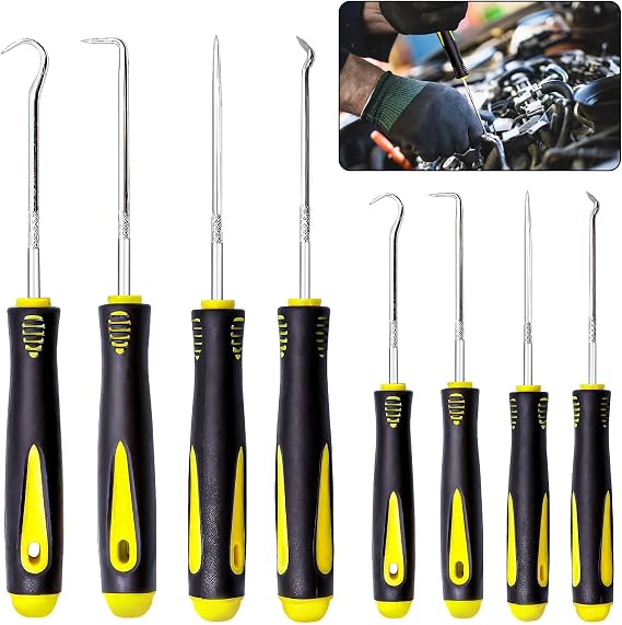 8Pcs Pick and Hook Set, Long Short Reach Precision Pick Hook Tool