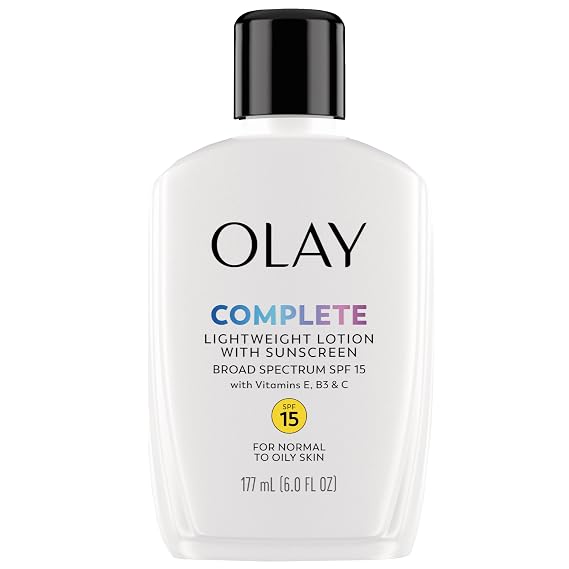 Olay Complete Lotion Moisturizer with SPF 15 Normal, 6.0 fl oz