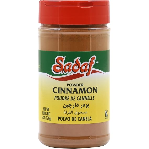 Sadaf Cassia Cinnamon Ground - Cinnamon Powder for Cooking and Baking - Kosher - 6 oz Bottle