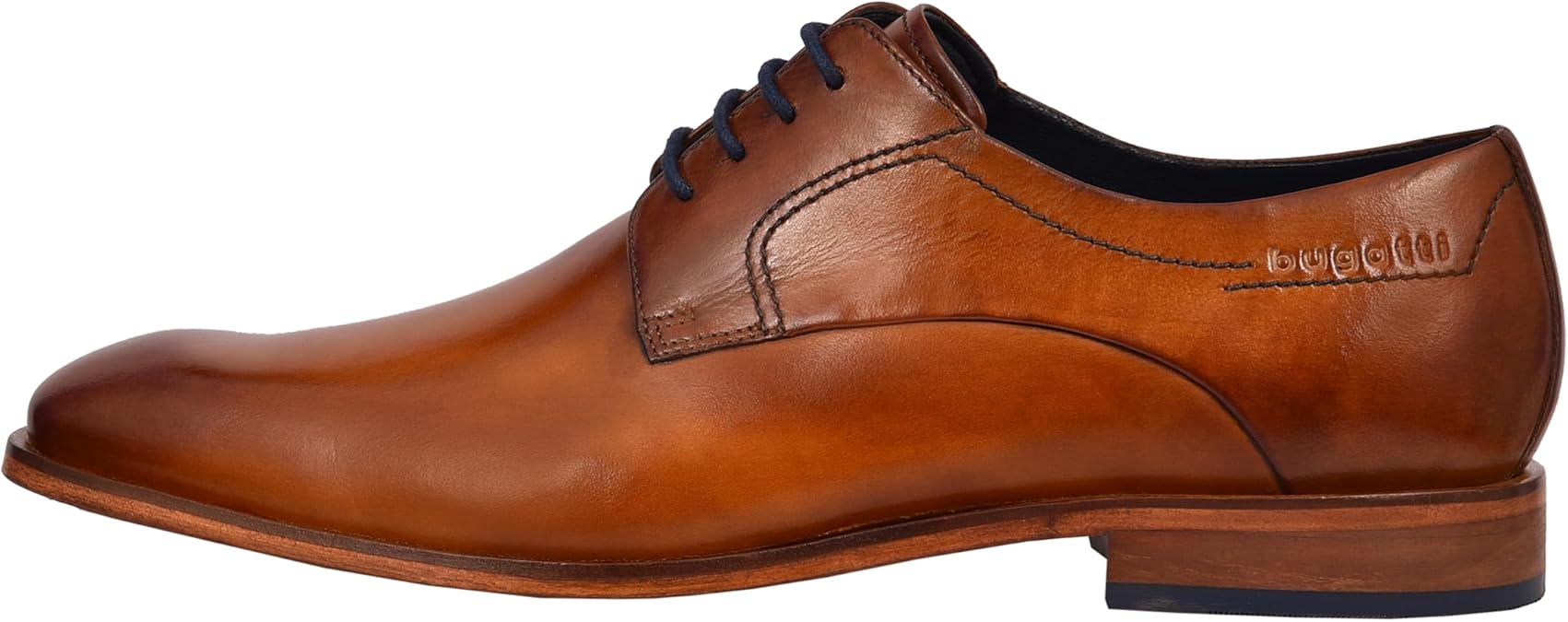 bugatti Men's Business Shoes Men's Business Lace-Up Interchangeable Footbed