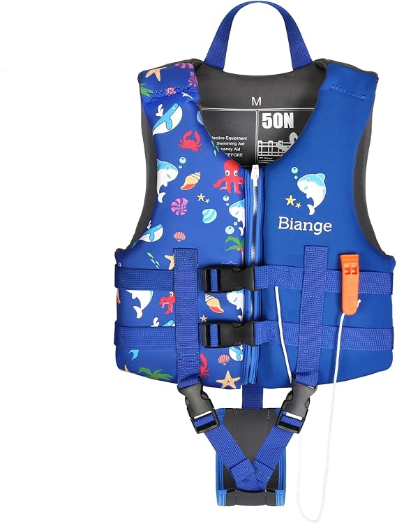 Kids Swim Vest Jacket, Toddler Floaties for Boys Girls Ages 1-9 Years Old