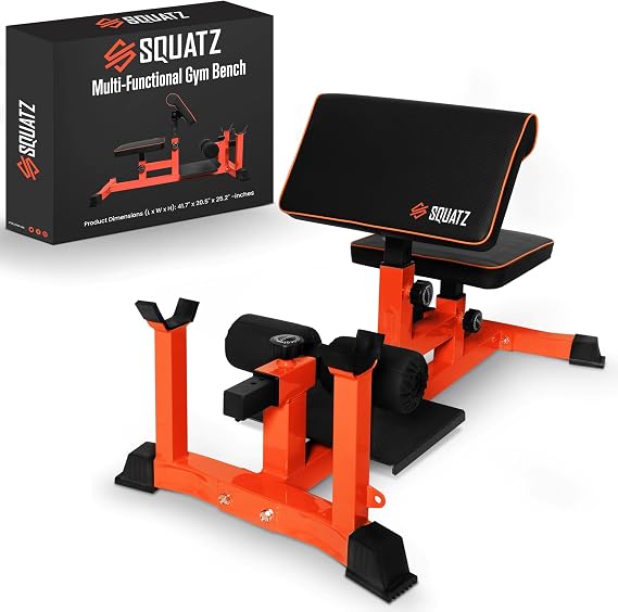 SQUATZ Squat Machine, Foldable Squatting Bench for Home Office Gym Workout Station and Leg Press Exercise, Designed to Train Abs, Thighs, and Glutes, Multifunctional Equipment for Fitness and Training
